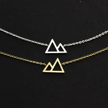 10 шт., высокое качество, браслеты из нержавеющей стали, женские модные браслеты Ttriangle, горный браслет