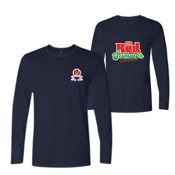 

Red Velvet Long sleeve t-shirt new hot T-shirt men's Red Velvet letter printing trend T-shirt casual round neck shirt