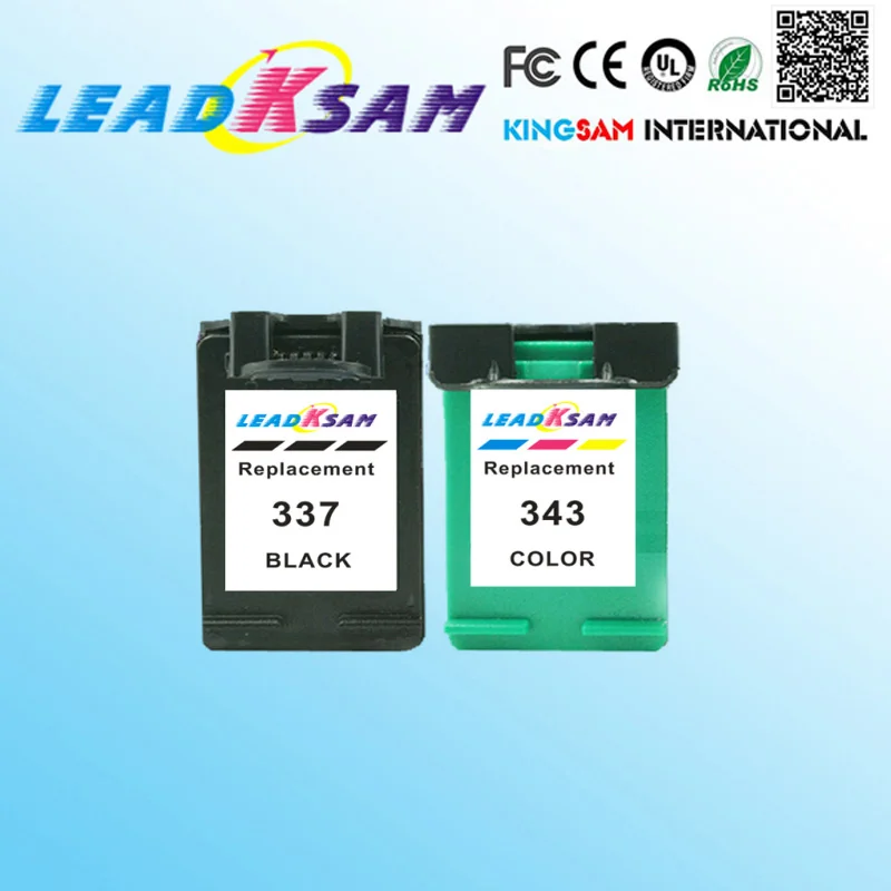 Ink Cartridges Compatible for HP337 343 for HP343 337 C8766EE C9364EE PSC 1500 1510 1600 1610v 