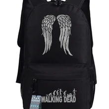 The Walking Dead Косплэй рюкзак Дэрил Диксон Косплэй сумка черный рюкзак для костюм аксессуар