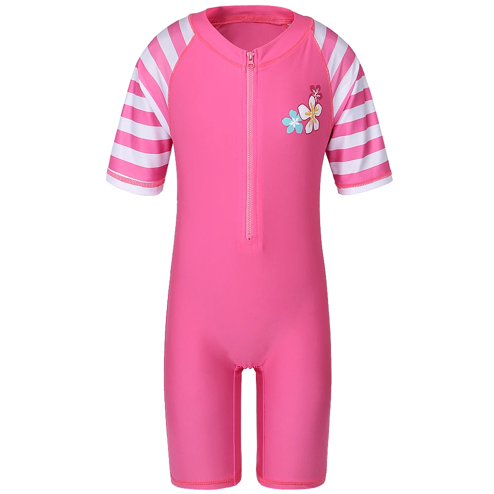

BAOHULU Girls Rash Guard Kids 4-Way Stretch Fabric Swimsuit Sun Protection UPF50+Bathing Suit for Baby Girls Children Beach Wear