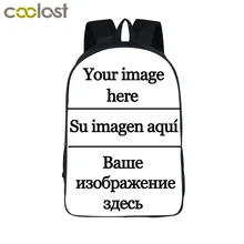 Personalizar la imagen Mujeres Hombres Mochila de Viaje Bolsas de Anime Niños Bolsas Escuela Mochila Niñas Mochila niños Mochilas De Regalo