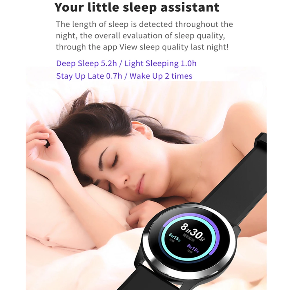 Smart Watch Heart Rate Monitor Blood Pressure Watch ECG+PPG Fitness Watch IP68 Waterproof Sport Smartwatch for Android IOS Phone