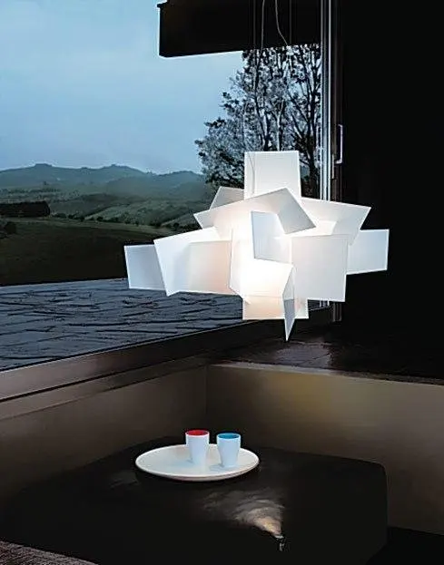 

NEW 65cm Modern White/Red Big Bang Suspension Light Pendant Lamp Ceiling Chandelier FG967
