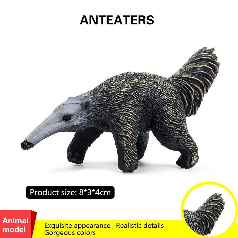 Лес дикие животные фигурки Anteater ПВХ Миниатюрная модель фигурки Милая коллекция обучающая игрушка для детей подарок