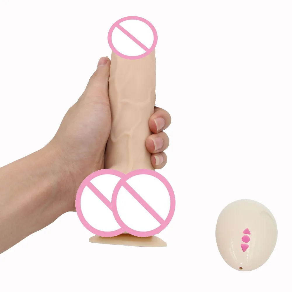 7.67 inch Soft Huge Dildo Realistic Penis Big Suction dildos Wireless Remote Control Dick Adult Sex Toys for Woman Sex Shop