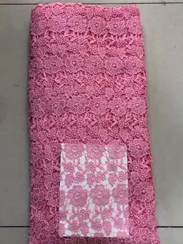 

Wholesale four-color flower embroidery Nigeria lace fabric 10027 ladies dress African tulle lace each piece 5 yards