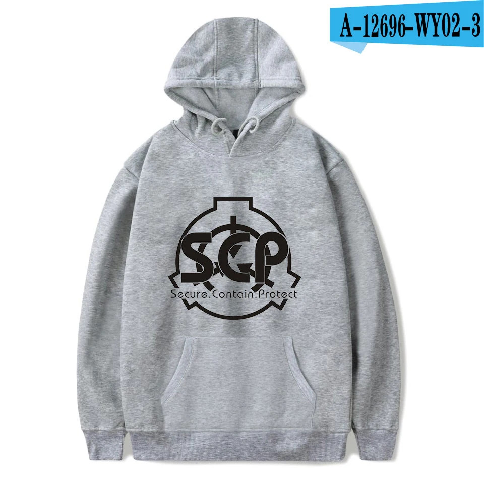 Scp Foundation Последняя мода повседневная толстовка с капюшоном крутая Harajuku с круглым вырезом Мужская Женская нейтральная рубашка толстовка с капюшоном - Цвет: As shown