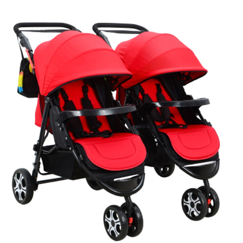 

Twin baby strollers can sit reclining light baby twin dragon and phoenix cart second fetal artifact detachable folding