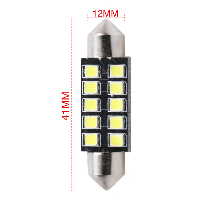 1 шт. гирлянда 31 мм 36 мм 39 мм 42 мм Светодиодная лампа C5W C10W 2835 SMD Canbus Error Free авто Интерьер Купол Лампа фонарь для легкового автомобиля 12 v