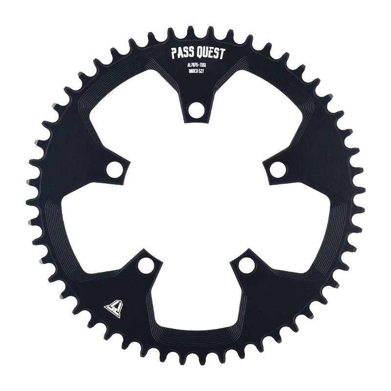

PASS QUEST 110 / 5 BCD 110BCD Round Road Bike Narrow Wide Chainring 38T-52T Bike Chainwheel sram 3550 APEX RED