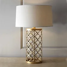 Американский кантри полые Творческий тиран Золотой стол Лампы Европейский стиль ретро Спальня Кабинет прикроватный гостиная стол LU628 ZL434