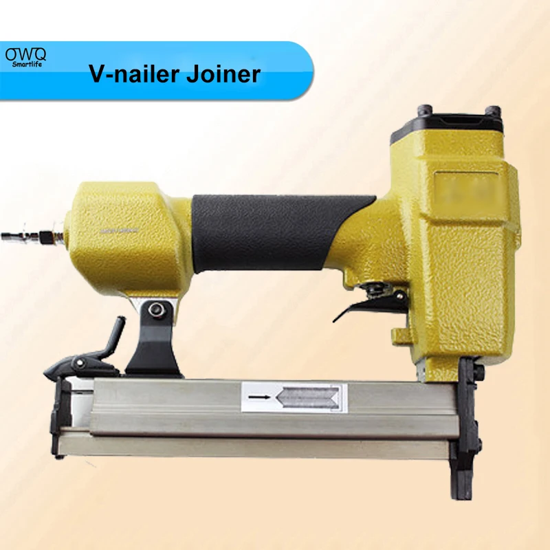 Miter Joiner V Nailer Picture Frame Pneumatic Joining Gun Pinner V-nail Joiner 