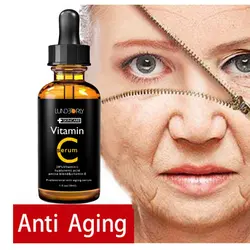 Витамин C Сыворотки Увлажняющий Отбеливание Сущность Anti-Aging устранить прыщи морщин уход за кожей лица для удаления пятна, веснушки