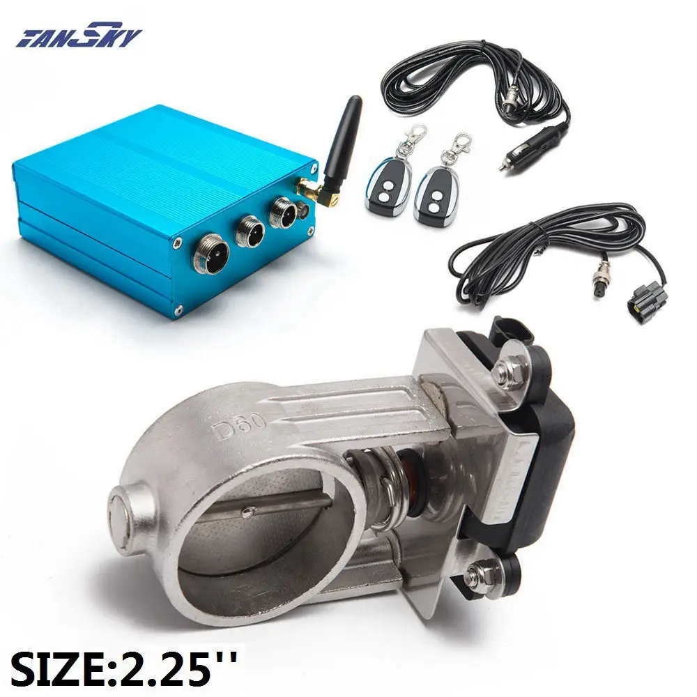 " /2,25"/2," /2,75"/" клапан выхлопа управления+ электрический блок управления для выхлопа Catback вниз трубы TK-CUT001A25-DZ - Цвет: size 2.25 inch