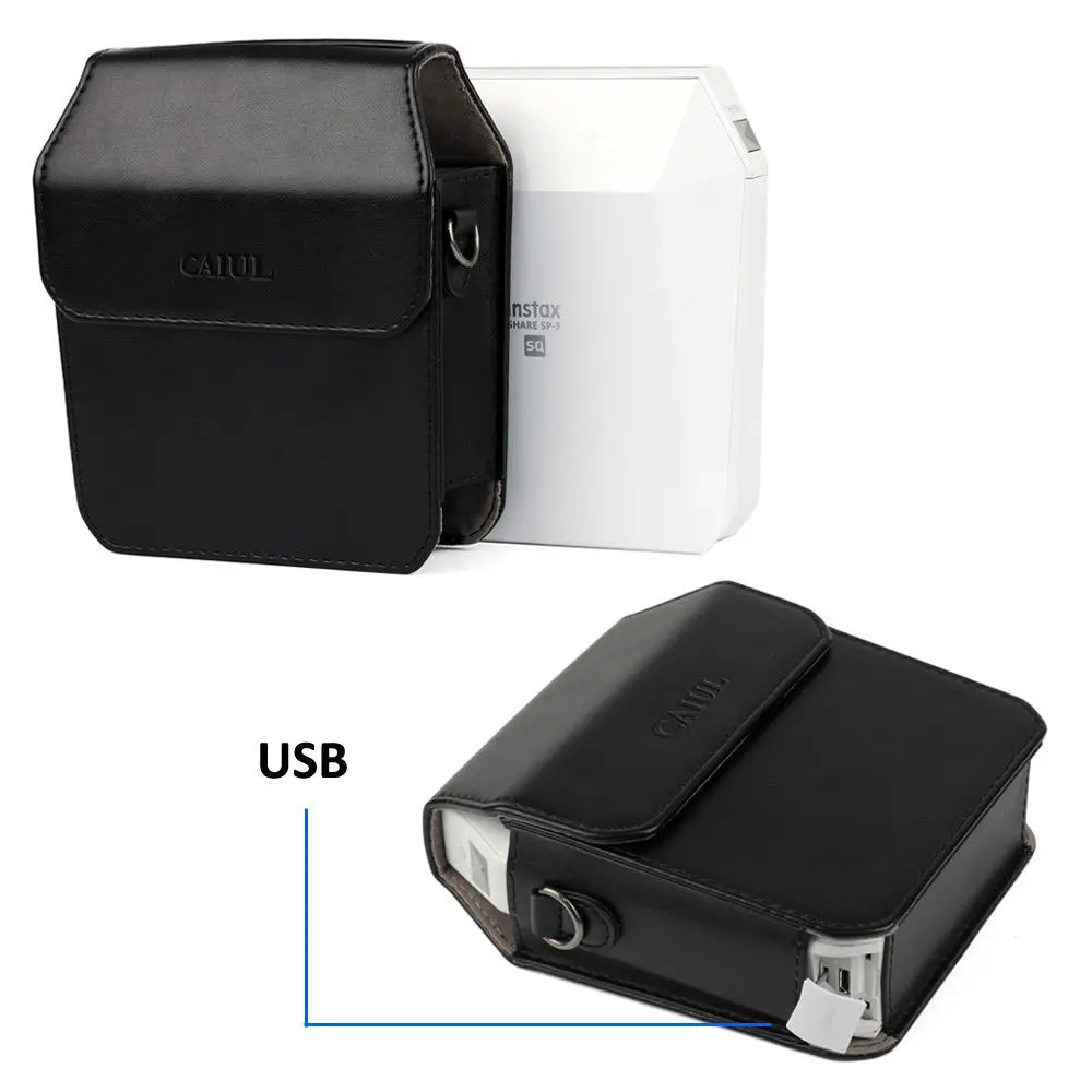 Fujifilm Instax Share SP-3 мобильный принтер моментальные SQ принтеры черный/белый+ 20 листов Instax квадратная пленка+ Чехол-сумка+ настенный альбом