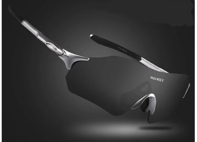 NUCKILY No Border Cycling Glasses Lightweight Running Glasses TR90 Frame Sunglasses For Road Bike and Mountain Bike PA08