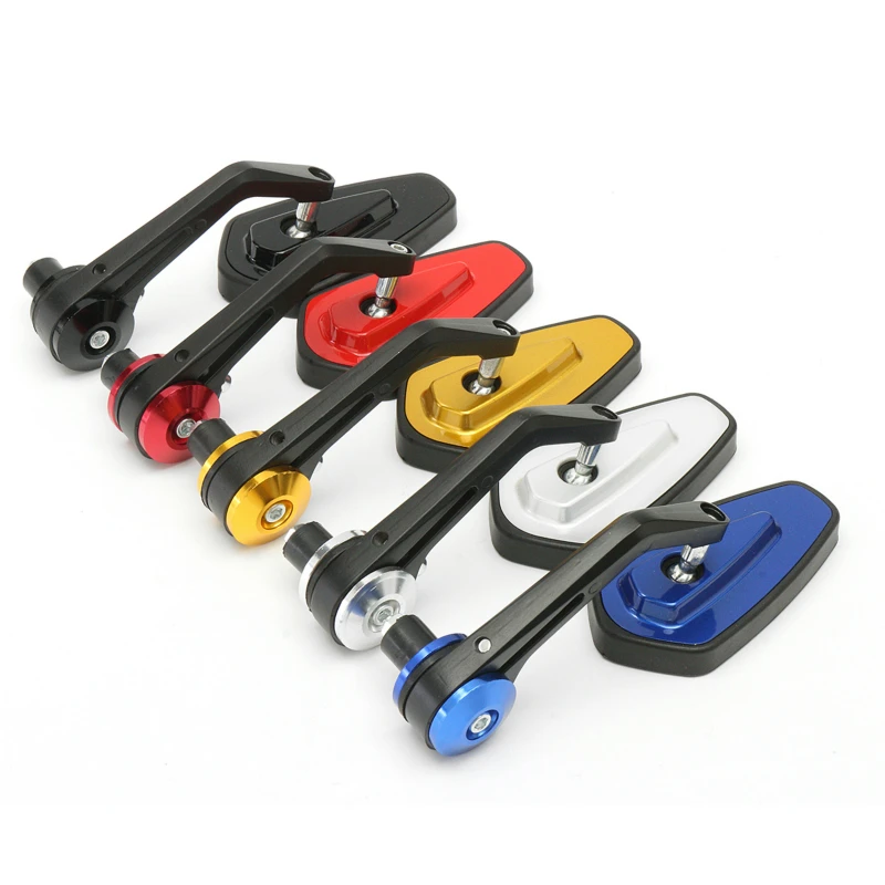 

Motorcycle 7/8" 22mm Universal Scooter E-Bike Adjustable Rear View Black Handle Bar End Side Rearview Mirrors For Yamaha Honda