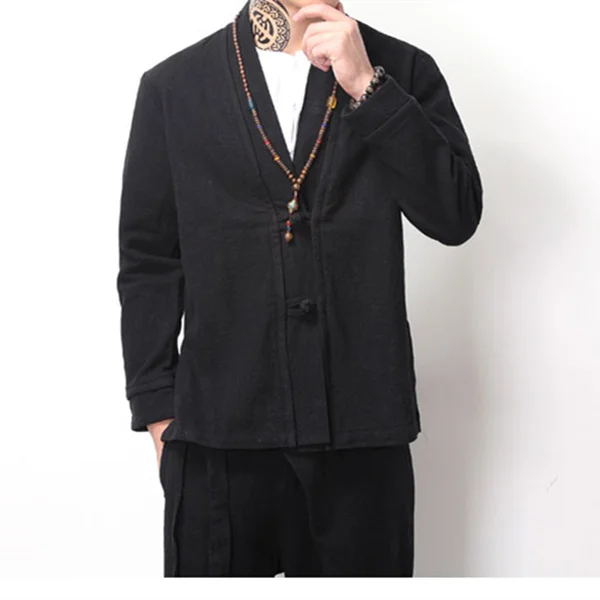 New spring retro disc buckle youth coat lay suit men's clothing03