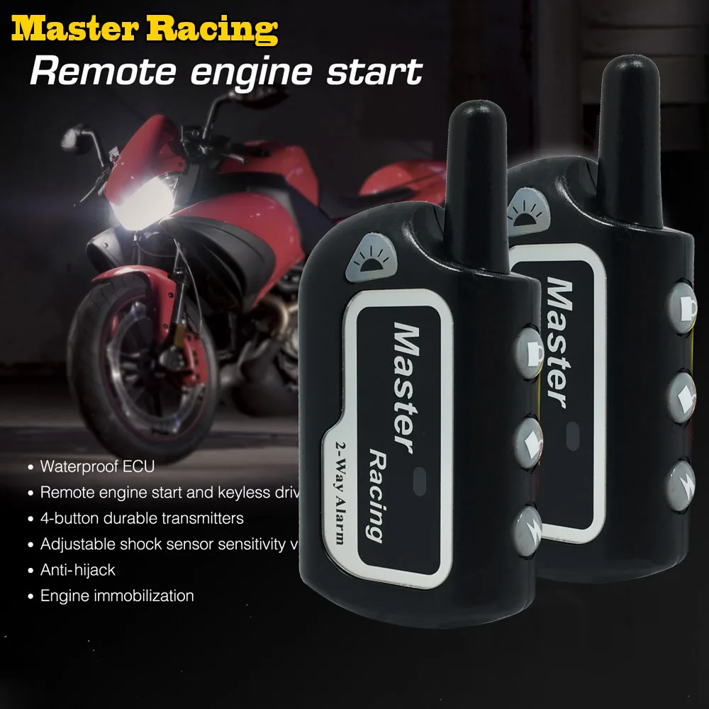 Buy Master Racing 2 Two Alarm Motorcycle Alarm System