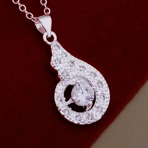 

wholesale High quality silver Fashion jewelry chains necklace pendant WN-825