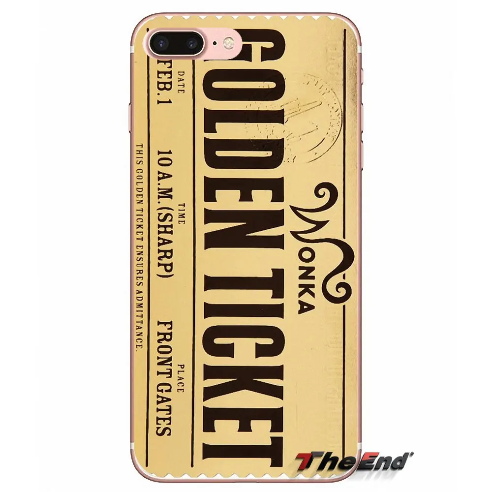 Для Samsung Galaxy S3 S4 S5 MINI S6 S7 edge S8 Plus Note 2 3 4 5 Grand Core Prime Willy Wonka Bar с золотым чехлом для