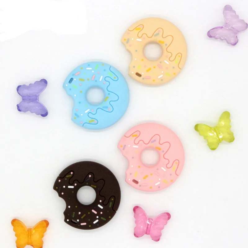 Donut-Teether-Silicone-Teethers-Teething-Pendant-Necklace-BPA-Free-Baby-Chew-Toy-Silicone-Baby-Teether-Toys (2)