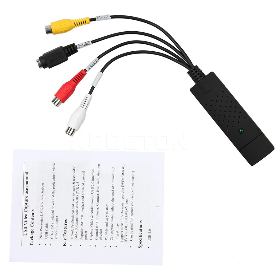 USB 2.0 HDMI-compatible to RCA usb adapter converter Audio Video PC CableS TV DVD VHS capture device kebidumei video capture adapter