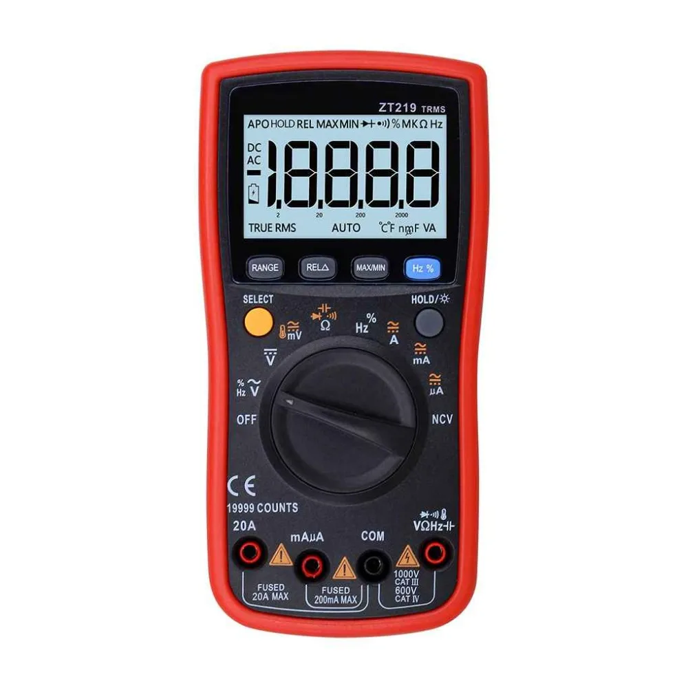

Digital Multimeter Auto Range Digital Probe Multimeter Meter High Precision DC AC Voltage Current Ohm Multi Meter Tester