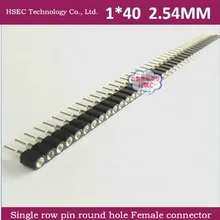 2000pin = 1X40P в один ряд круглого отверстия разъем 1*40 P 2,54 MMPitch Разъем 50 шт./партия