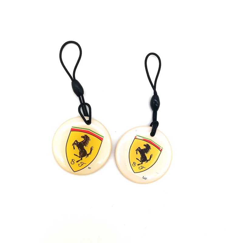 

(1PCS) 13.56Mhz UID Changeable S50 NFC Card Chinese Magic 1K Rewritable Blank Card Badge Key Fob Token RFID Cartoon Keyfob