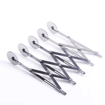 

Stainless Steel 5 Wheels Cutter Dough Divider Side Pasta Knife Flexible Roller Blade Pizza Pastry Peeler Bake Tool