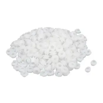 

5mm Inner Dia Electrical Wire Cable Rubber Wiring Grommet White 200pcs