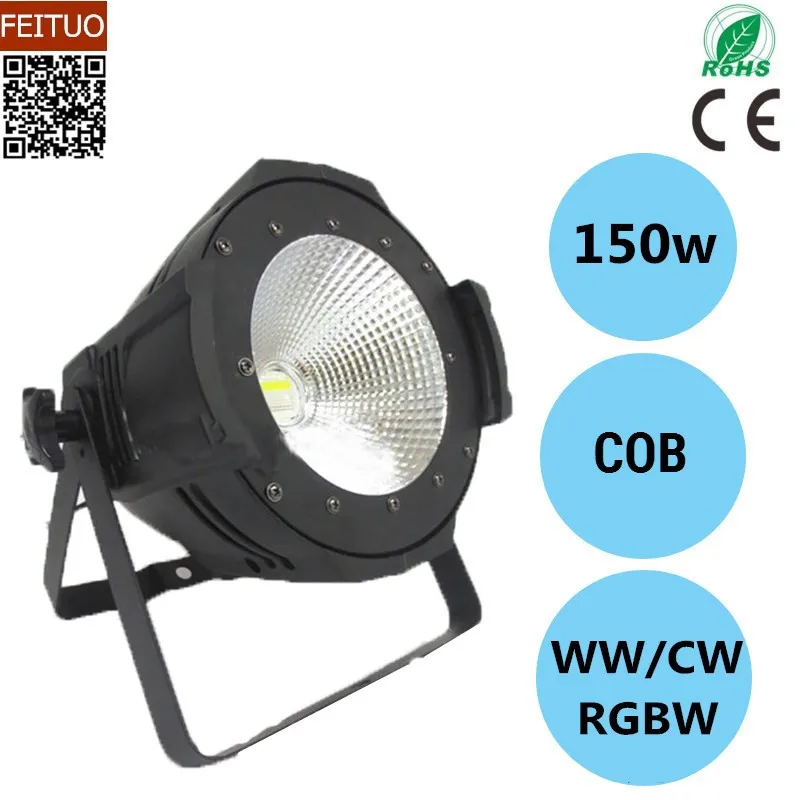 

10pcs/lot 150w High Power COB LED Par Light RGBW 4IN1/WW/CW Stage Effects COB Spot Par Stage Lighting DMX Disco Can Lamp