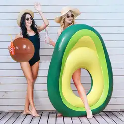 Надувные матрасы для плавания авокадо стиль плавающее сиденье воздушный матрас Летний Пляжный купальный бассейн игрушка-плот Портативный