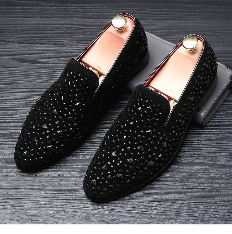 black spiked red bottoms mens