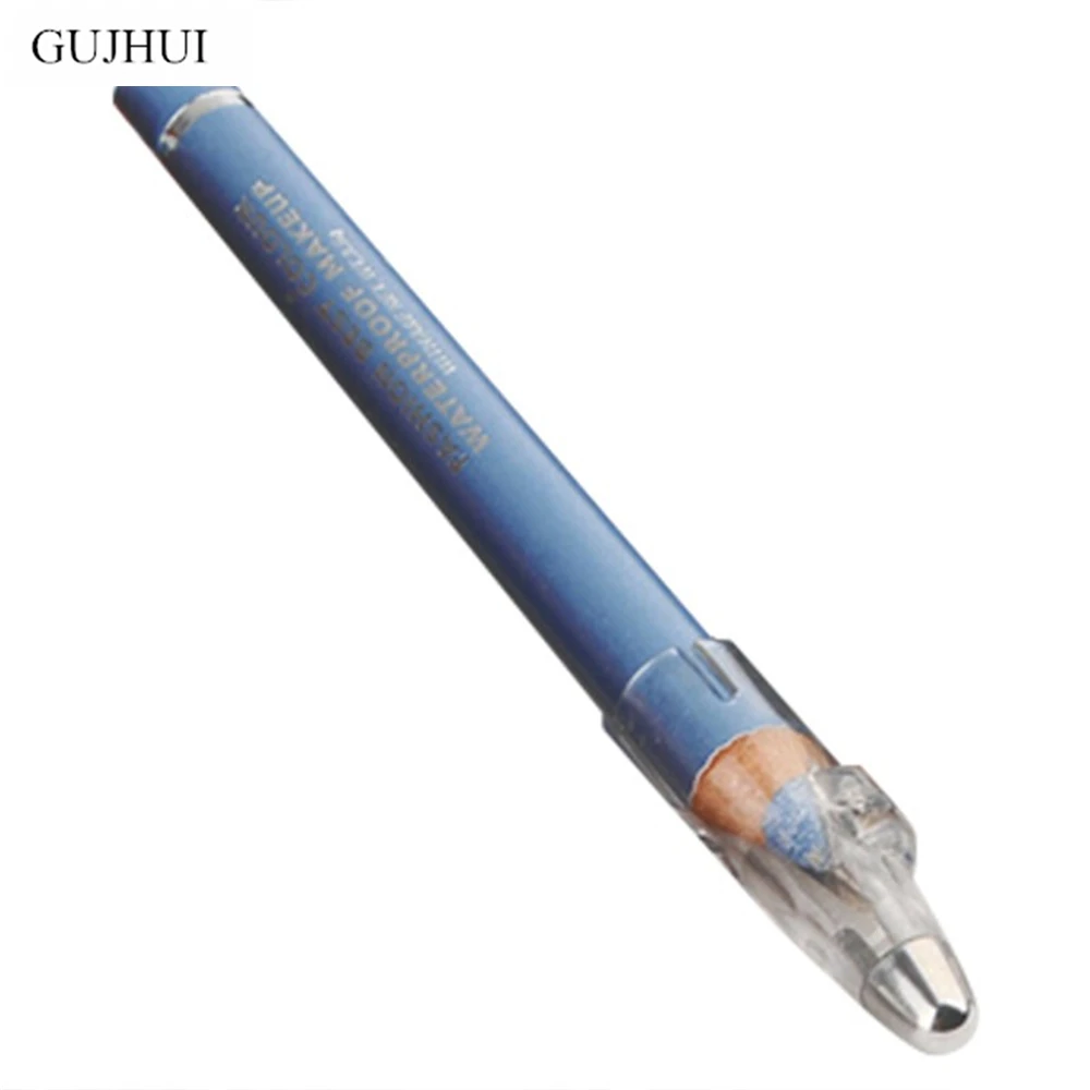 

GUJHUI Blue Waterproof Eyeliner Pencil Eye Liner Pencils Pen Professional Make Up Beauty Cosmetic Tools With Sharpener