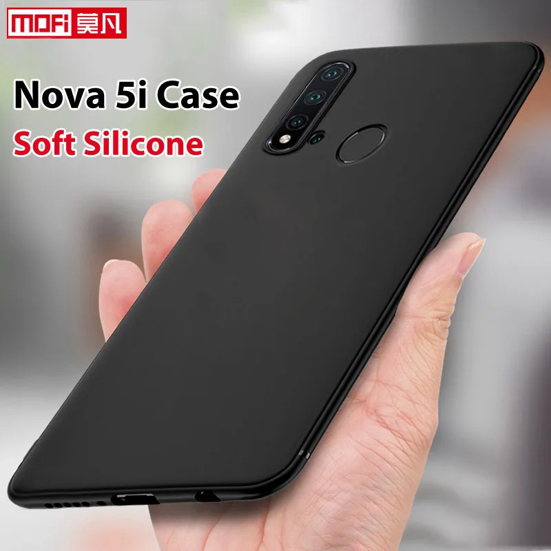 

Huawei Nova 5i Case Cover Silicone Back 6.4 nova 5i case Soft Mofi Ultra Thin Matte Protective Nova5i Coque Huawei Nova 5i case