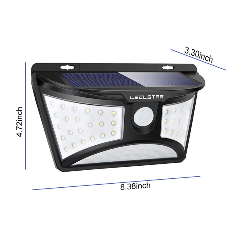 68 LED White Light Солнечный светодиодный садовый светильник s водонепроницаемый открытый декоративный беспроводной Солнечный СВЕТОДИОДНЫЙ светильник для газонов датчик для ограды настенный светильник для двора - Испускаемый цвет: 68 LED White Light
