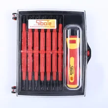 14 IN 1 Screwdriver Set Multi-purpose Magnetic Electrican insulated Electric Hand scerwdriver set repair tools kit set Yes 9 in 1 electricians grade insulated screwdriver set pp coating anti shock red handled magnetic head 1000volt repair hand tool