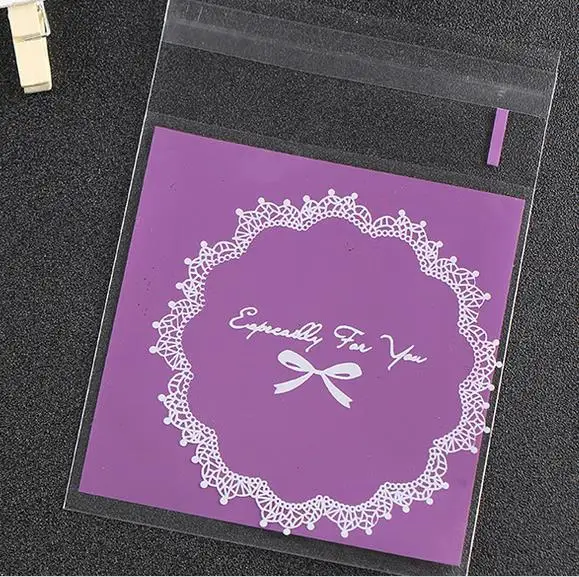 Wedding gift bag 100pcs Plastic Wedding Bakery Cookie Bags Pastry Cake