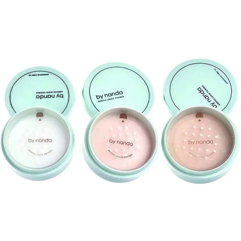

3 Color Face Makeup Powder Foundation Pressed Powder with Puff Smooth Waterproof Loose Powder Skin Finish Setting