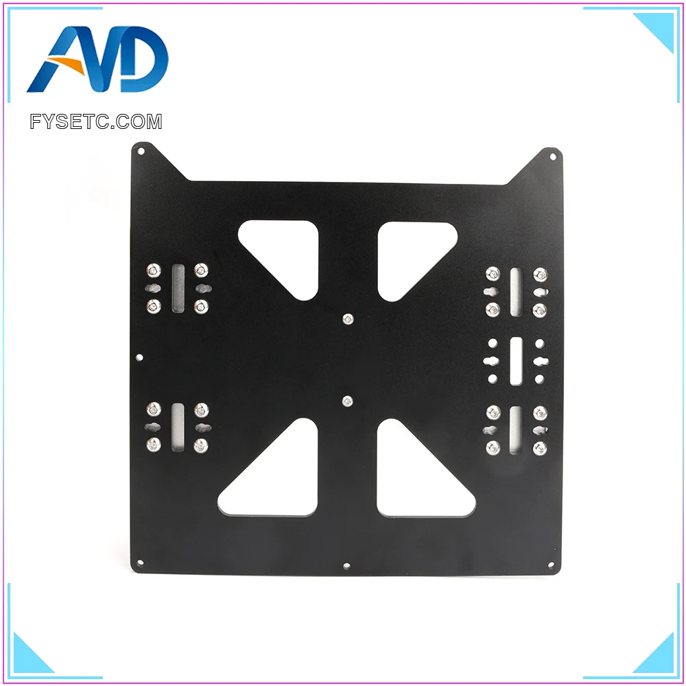Skup Aluminium Y przewóz płyta anodowana z SC8UU pgrade Prusa i3 V2 gorące łóżko płyta pomocnicza dla Prusa i3 RepRap DIY części drukarki 3D