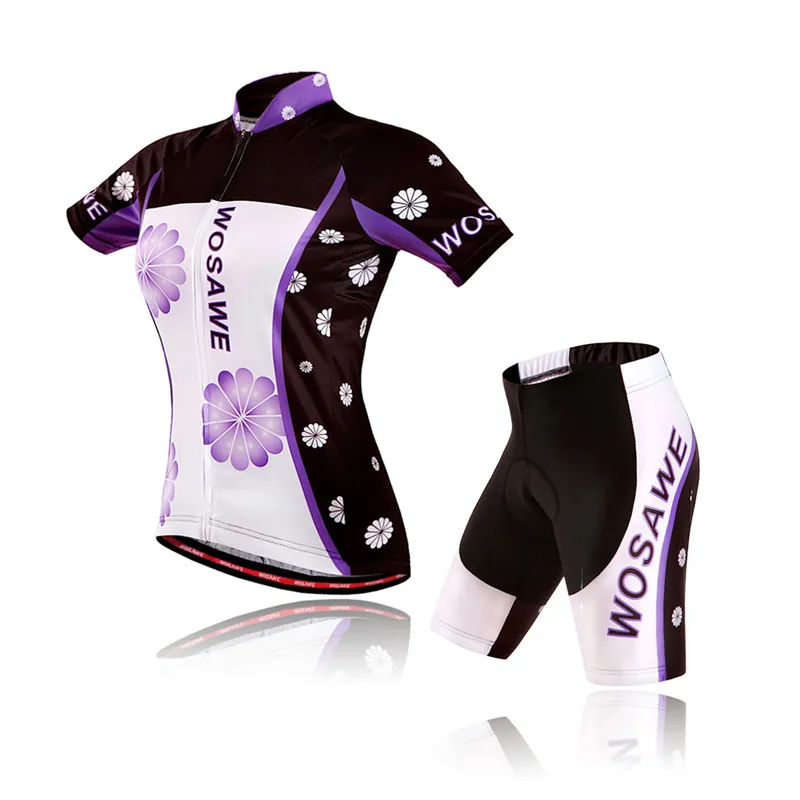 Wosawe Cycling Jerseys Bike Biking Shirts Womens Team Bicycle Clothing 