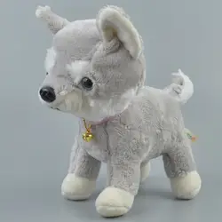 30 см серый Цвет собака Фаршированные Плюшевые игрушки, детские куклы подарок бесплатная доставка
