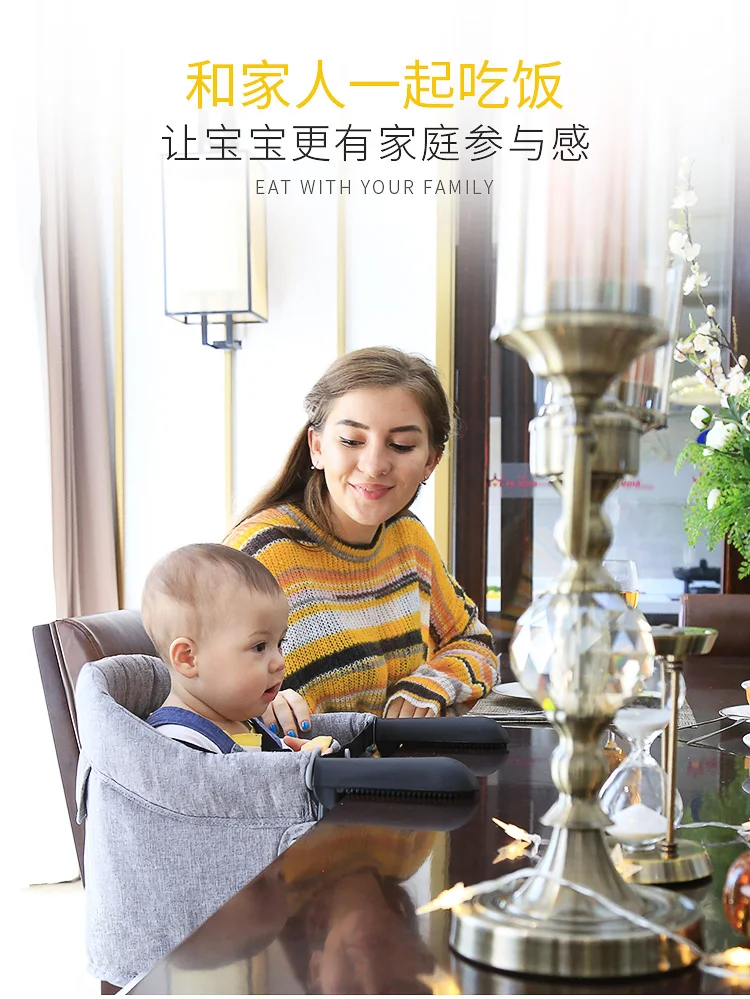 Легкий и легко носить с собой столик для кормления малыша, чтобы съесть детское сиденье складной портативный обеденный стул детское кресло