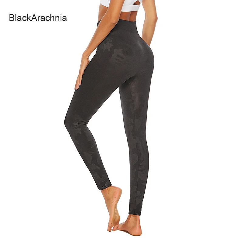 

BlackArachnia Camouflage Knitted Seamless Yoga Pants Plus Size S-XXXL High Waist Sport Pants Quick Drying Gym Leggings Workout