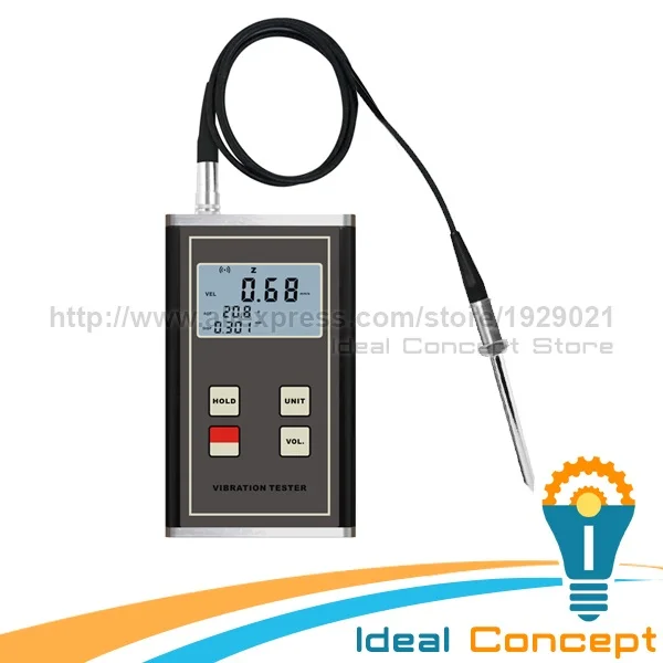 Vibration Meter Displacement Acceleration Piezoelectric Transducer