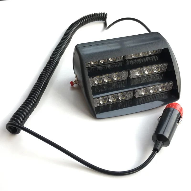 18 led Emergency flashing light Car dash strobe warning lamp Police