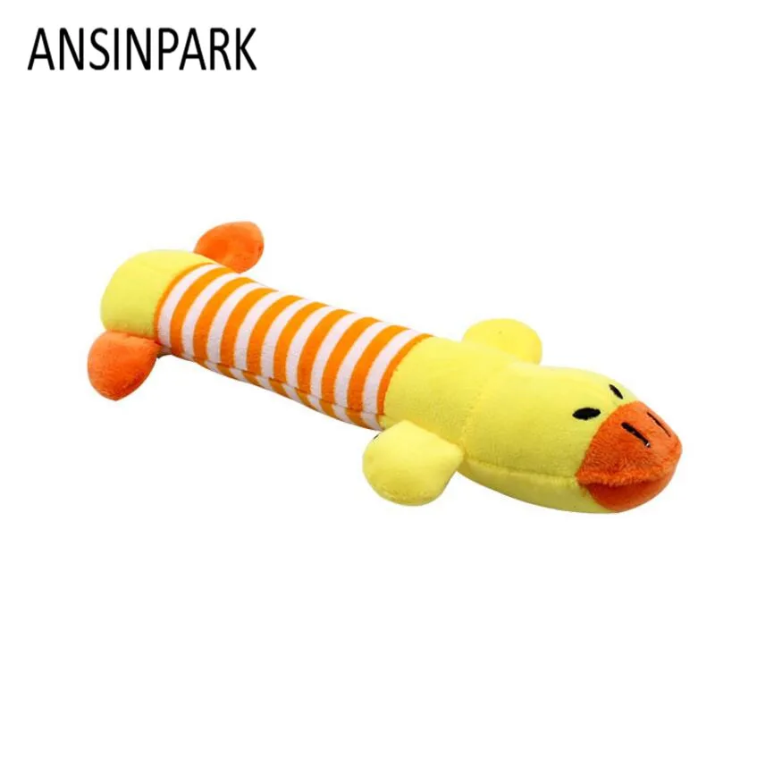 ANSINPARK animal chew toy dog cat vocalization in cloth dolls toys sustainability pet dog accessories products high quality W666 - Цвет: 1